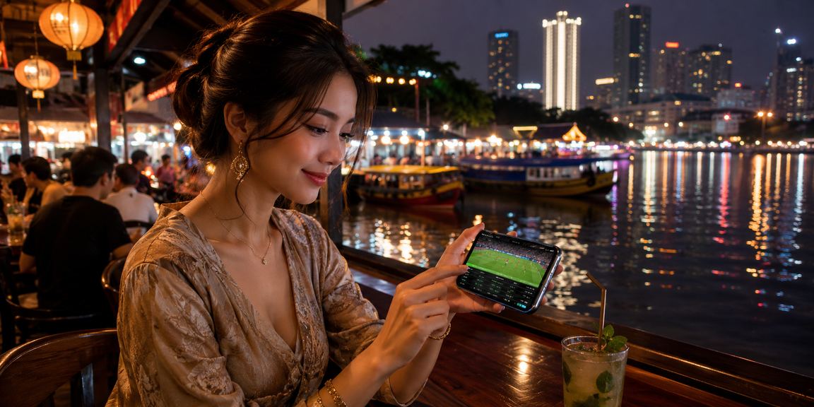 Suasana pertaruhan bola sepak di Kuala Lumpur melalui platform luckin33