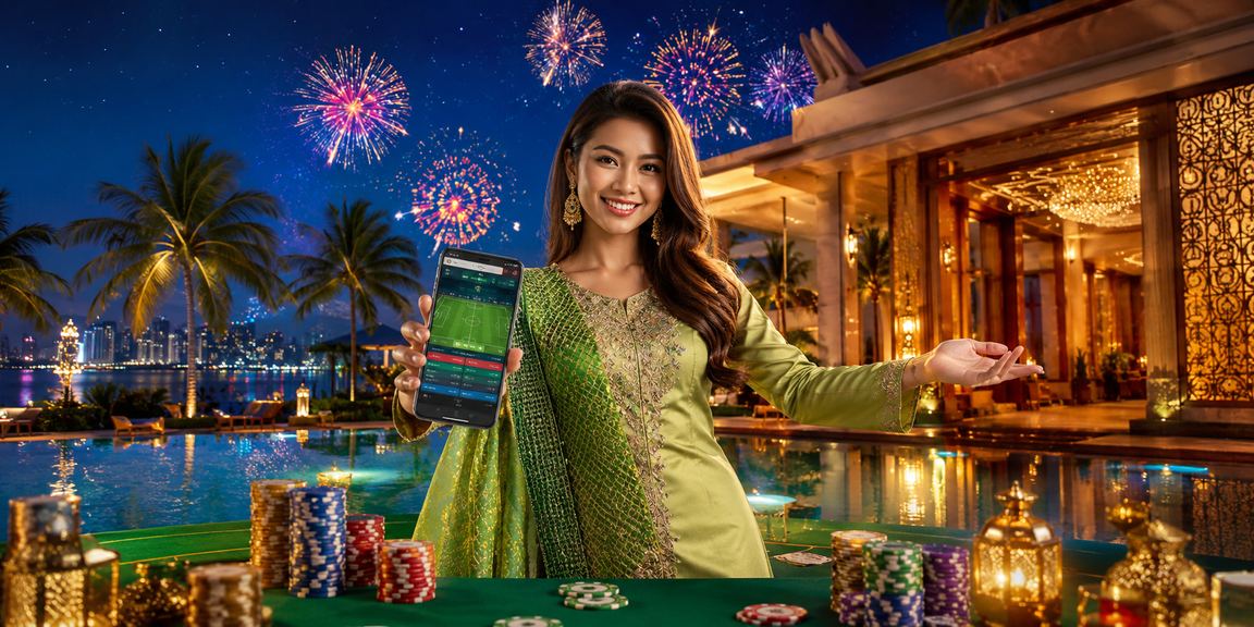 Suasana kasino mudah alih di Kuala Lumpur sempena Hari Raya dengan luckin33